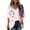 Beige-A#3323VV, variant on American Flag Lightweight Chiffon Cardigan Women Short Sleeve Flowy 4th of July Cover Up Open Front Blouse Tops