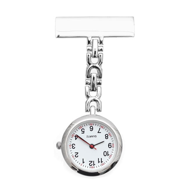 Reloj de solapa de enfermera Reloj de cuarzo colgante para enfermeras Médicos Irfora Mirar