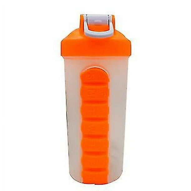 Vaso portátil para agitar pastillas para exteriores, 700 ml, para agua deportiva con tapa