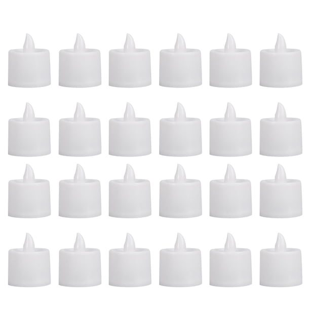KAKOWELY 24 velas eléctricas elegantes y creativas, lámpara decorativa para bodas, fiestas en casa (luz colorida)