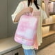 thumbnail image 3 of Mochila de gimnasio unisex multiusos multibolsillo y cremallera para uso diario (rosa), 3 of 7