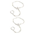 thumbnail image 4 of MasteelfCA 2Pcs Fashionable Ankle Chains Decorative Anklet Elastic Bride Foot Chain Jewelry, 4 of 7