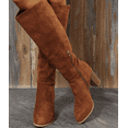 thumbnail image 3 of Women's Knee High Boots with Pointed Toe & Chunky Mid Heel, Perfect for autumn and winter, 3 of 7
