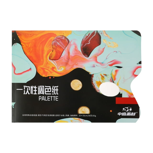 36 Sheets of Disposable Color Mixing Paper Art Painting Color Mixing Plate