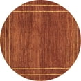 thumbnail image 1 of Ahgly Company Indoor Round Abstract Brown Modern Area Rugs, 7' Round, 1 of 4