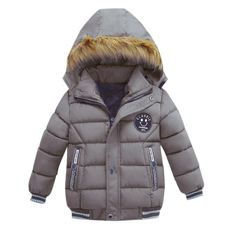 

Juebong Jackets for Baby Clearance Fashion Coat Children Winter Jacket Coat Boy Jacket Warm Hooded Kids Clothes