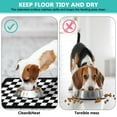 thumbnail image 4 of Dog Food Mat for Pet Dog Food Mat, Dog Mat for Food and Water, Pet Dog Cat Bowl Mat, Non-Slip Super Absorbent Water Bowl Mat with Black Checkered Plaid,16inx24in, 4 of 7