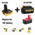 thumbnail image 2 of Battery Adapter Converter For DEWALT DCA1820 18Volt TO 20Volt Li-ion Tool Kit With USB Interface TAPDRA Spare Part, 2 of 4