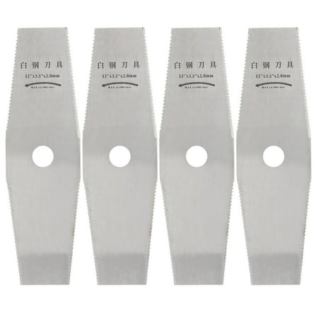 

Brush Cutter Blade Saw Blades Flat Saw Blades 4pcs 12in Brush Cutter Blade With Tooth High Speed Steel Grass Trimmer Accessories