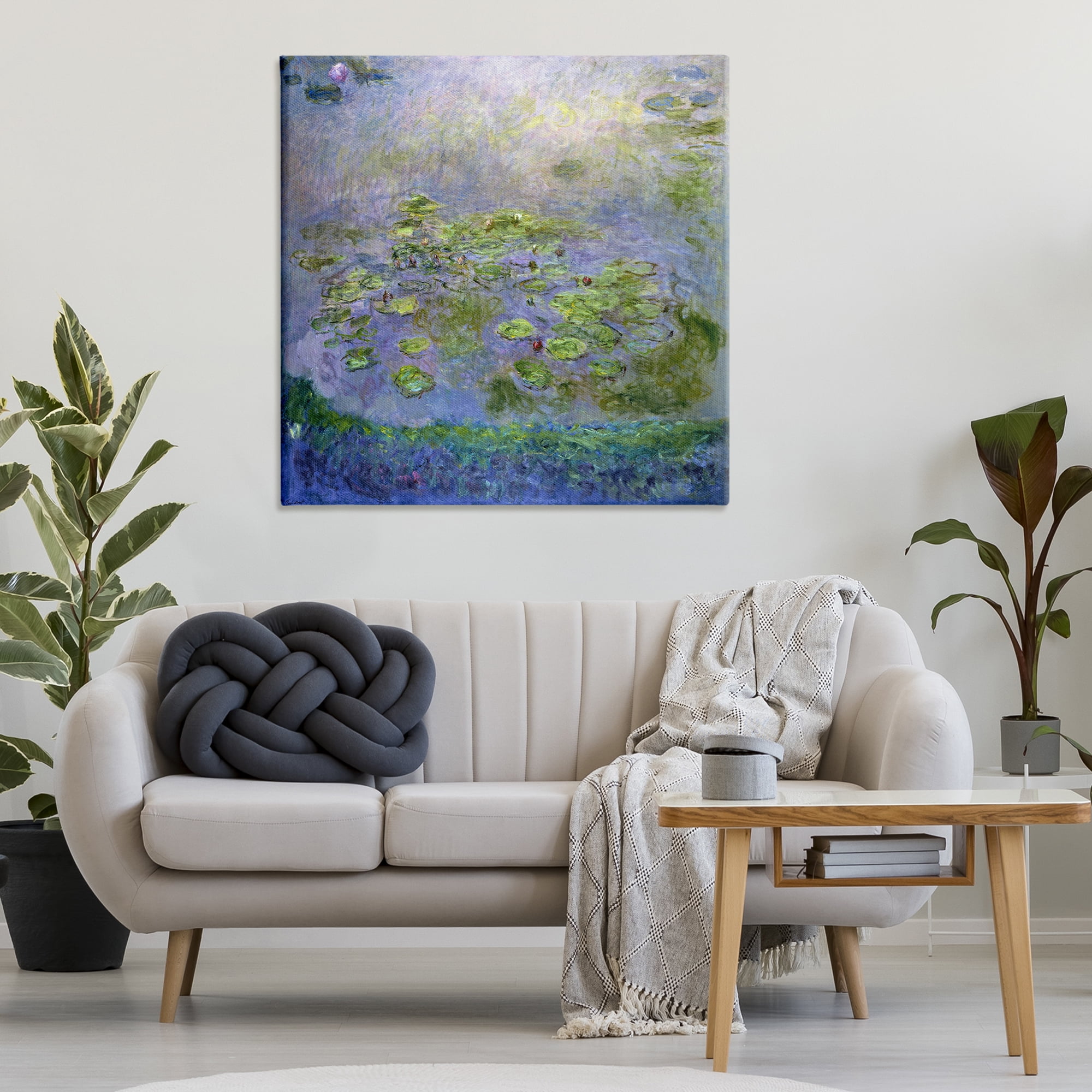 Stupell Industries Classical Monet Nympheas Landscape & Nature Painting Wrapped Canvas Art Print Wall Art, 36 x 36
