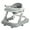 Grey White, variant on Ubravoo 2 in 1 Baby Walker, Toddler Baby Push Walker with Removable Feeding Tray and Music Tray(Without Battery), Foldable Activity Walker for 6-18 Months Boys and Girls (Gray)