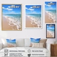 thumbnail image 4 of Designart "Serenity by the Ocean on the Beach I" Nautical & Beach Floater Framed Canvas Art Print, 4 of 7