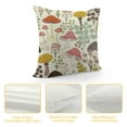 thumbnail image 4 of JRXY Colorful Mushrooms Fall Flower Leaves Cotton Pillowcase Standard Size Double Printed Soft Pillow Case Cover 20 X Inches 12x12in, 4 of 5