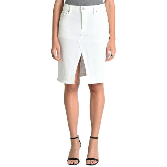 FIDELITY DENIM womens Regal White Skirt, 25
