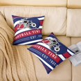thumbnail image 2 of Football Throw Pillow Cover 16x16 Inch,Blue Red Geometric Pillow Cover for Football Lover Bed Sofa,Ball Game Decorative Pillow Cover,Teamwork Sports Themed Cushion Cover, 2 of 6