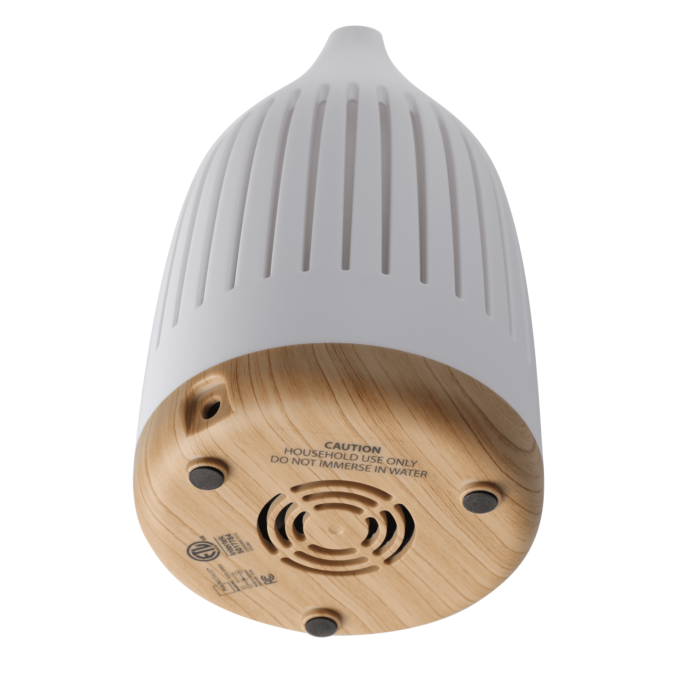 Mainstays White Ultrasonic Aroma Cone 150mL Oil Diffuser with LED Glow