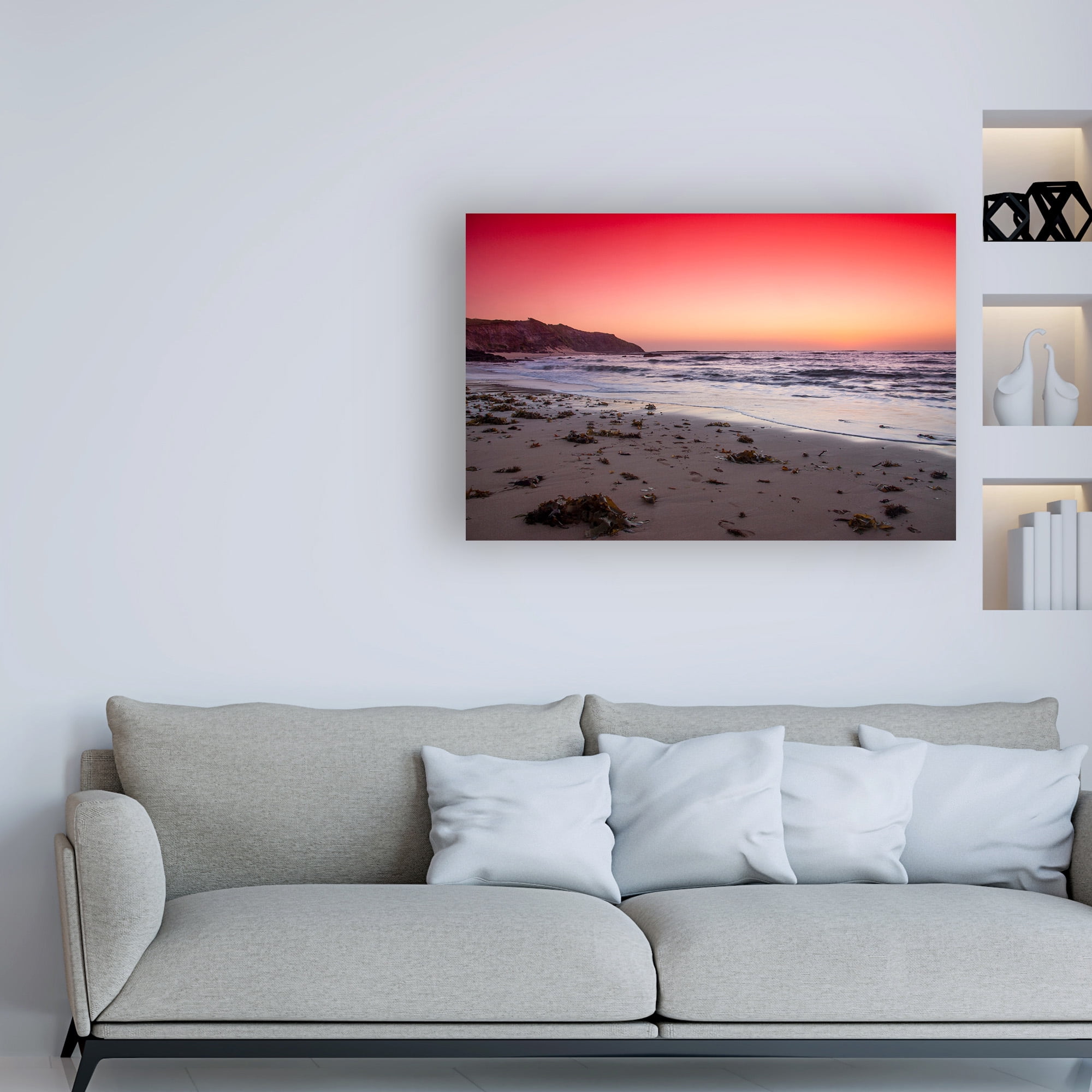 Trademark Fine Art 'BC Red Sunrise' Canvas Art by Beata Czyzowska Young