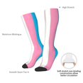 thumbnail image 5 of Transgender Flag Knee High Socks for Women Long Leg Warmers Socks, 5 of 7