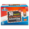 Elmers Clear Washable School Glue Sticks, 0.24 Ounces, 30 Count