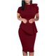 thumbnail image 1 of Vestido cruzado a la cadera con volantes y manga corta con cuello redondo irregular Sexy a la moda de verano para mujer Fridja  bnh2171, 1 of 9