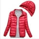 thumbnail image 2 of Chaqueta de plumón ligera con capucha y cremallera desmontable para mujer, abrigo corto ultrafino de otoño e invierno, 2 of 6