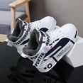 thumbnail image 3 of Men'S High-Top Faux Sneakers - Solid Color Lace-Up Casual Sports Shoes with Warm Fleece Lining, Non-Slip Rubber Sole for Autumn and Winter, 3 of 9