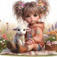 thumbnail image 1 of Kit DIY 5D para Niña Del Arte Artesanal 40x40cm (K2215), 1 of 9