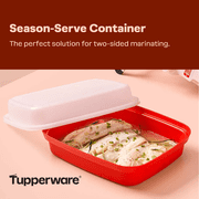 Tupperware Season-Serve Plastic Marinating Container with Lid
