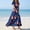 Dark Blue, variant on Women's Summer Flowy Maxi Dress American Flag Print 4Th of July Dress,Elegant Short Sleeve Flowy Beach Boho Dress