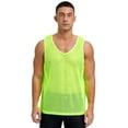 thumbnail image 1 of YONGHS Débardeur en Résille pour Hommes Débardeur Sans Manches Sport Vert Fluorescent L, 1 of 7