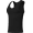 Black, variant on Men's Compression Shirt Tank Top Stretch Base Layer Undershirt for Workout, Daily Wear, White, AK4307