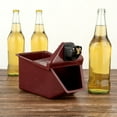 thumbnail image 6 of Bar Lux Rectangle Red Bottle Cap Catcher - with Bottle Opener - 9" x 5 1/2" x 4 3/4" - 10 count box, 6 of 9