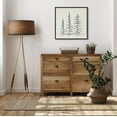 thumbnail image 5 of Kate and Laurel Sylvie Minimalist Evergreen Trees Sketch Framed Linen Textured Canvas Wall Art by The Creative Bunch Studio, 30x30 Brown, Chic Modern Art for Wall, 5 of 6