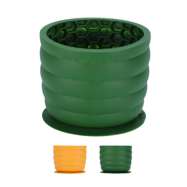 Juguete dispensador de golosinas para perros Unique Bargains, juguete interactivo y rompecabezas, rellenable, verde grande