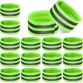 thumbnail image 1 of 16 Pieces High Visibility Reflective Gear Safety Reflector Tape Straps for Night Walking, Cycling and Running (Green), 1 of 7
