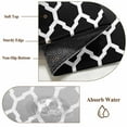 thumbnail image 2 of Morocco Black Area Rug 4x6 Washable Rug Non Slip Ombre Grey White Plaid Lattice Geometric Large Area Rug Indoor Floor Carpet for Entryway Bedroom Kitchen Living Room Home Office Dining Room Nursery, 2 of 8