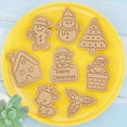 thumbnail image 2 of 8 Pcs/Set DIY Christmas Biscuit Mould Cartoon Cutter 3D Biscuits Mold Plastic Baking Mould Decorating Tools, 2 of 5