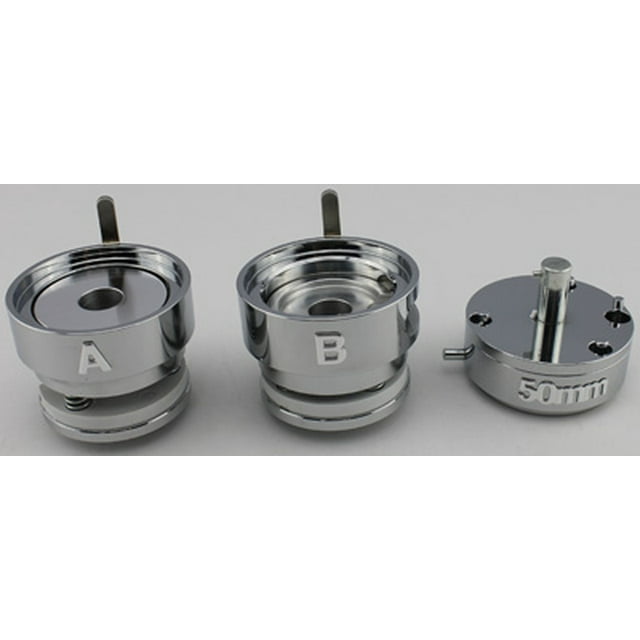 INTBUYING Round New Die Mold Button Maker Die DIY Crafting Tool Stainless Steel Φ 50mm (2")