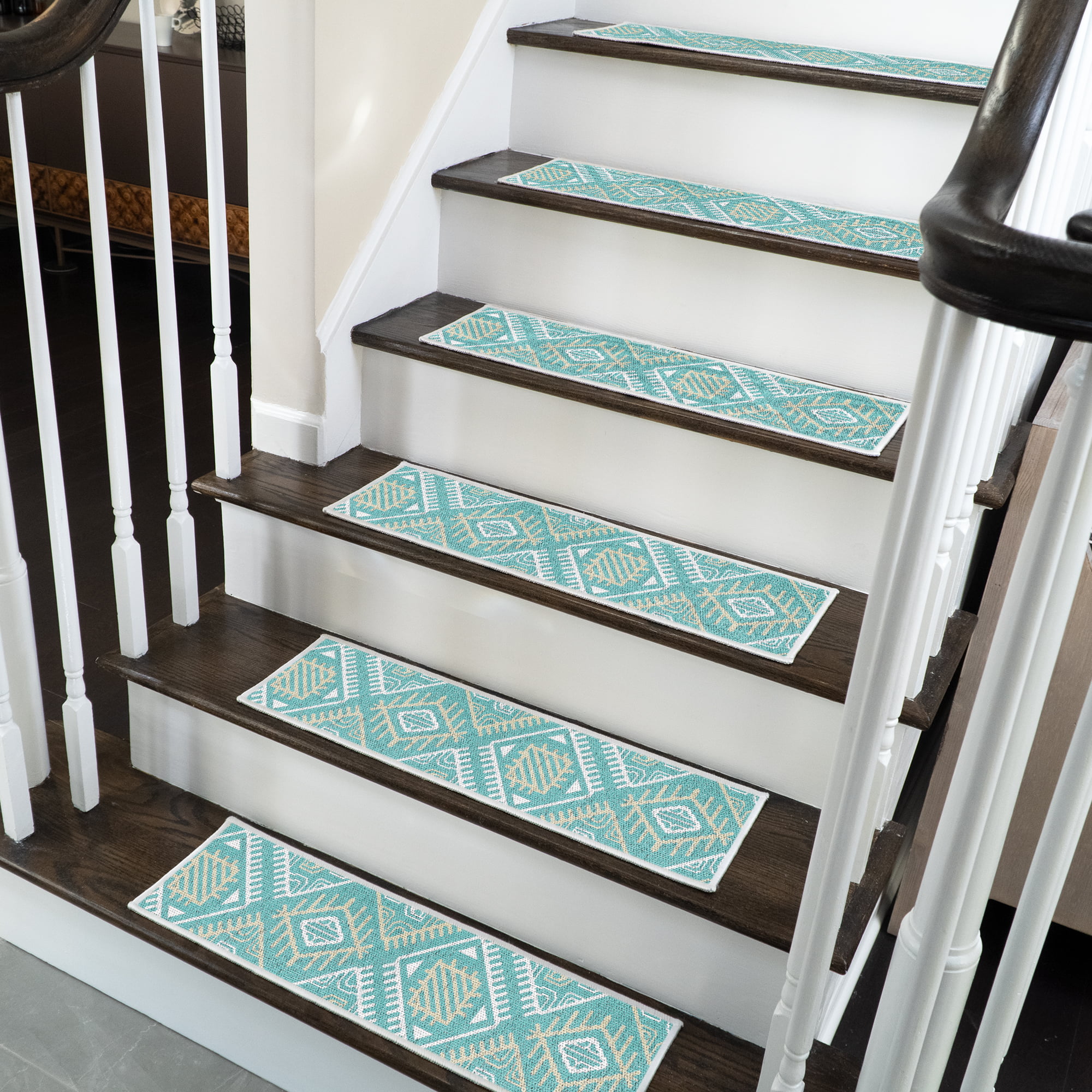 Dec Nylon Carpet Stair Treads 13 Step  9'' x 30''  Landing 28" x 30"  Art 