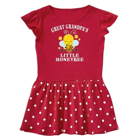 

Inktastic Cute Bee Great Grandpa s Little Honeybee with Stars Gift Baby Girl Dress