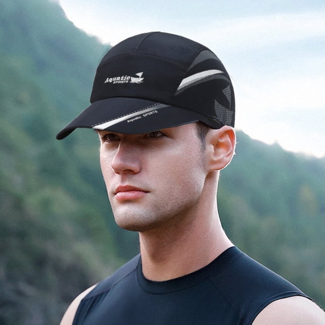 YAOBAMM Men Summer Hat Quick Dry Breathable Baseball Hat Protection Mesh Patchwork Sunshade Outdoor Fishing Men s Hat