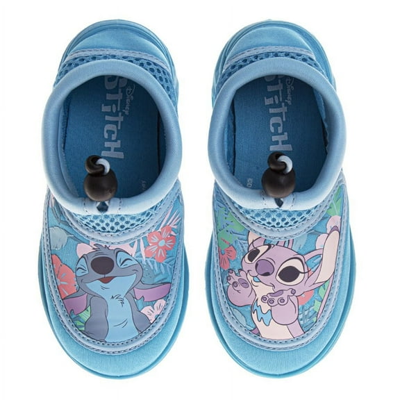 Disney Stitch and Angel Girls Dual Sizes Watershoes. (Toddler Little Kids), Blue, Size: 506