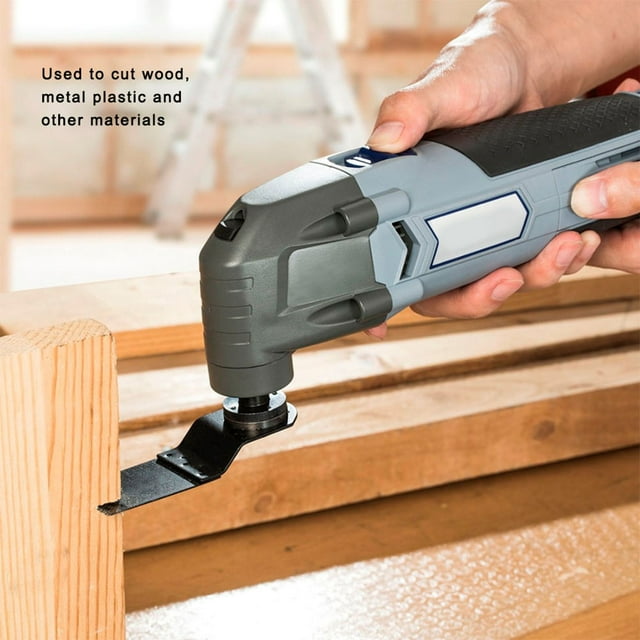 Oscillating Multitool, Oscillating Saw Blades, Wood Cutting Kit 26Pcs Universal Oscillating Multi Tool Blades for Wood Household Metal Plastics Workshop
