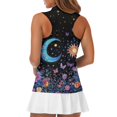 thumbnail image 5 of Whosucclay Moon Star Flower Field Golf Shirts for Women, V Neck Fashion Athletic Tops for Sport Outdoor XS - 2XL, 5 of 7