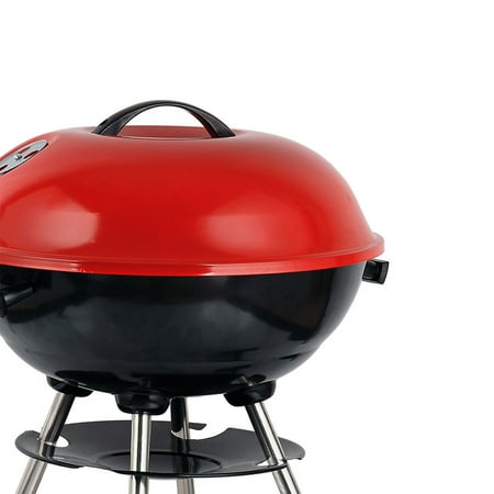 Brentwood Appliances - 17 Inch Portable Charcoal BBQ Grill - Red