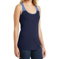 thumbnail image 4 of Mafoose Women's Juniors Varsity Tank True Navy/ Deep Royal Medium, 4 of 4