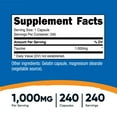 thumbnail image 5 of Nutricost Taurine 1000mg Capsules Supplement, 240 Capsules Per Bottle, Non-GMO & Gluten Free, 5 of 5
