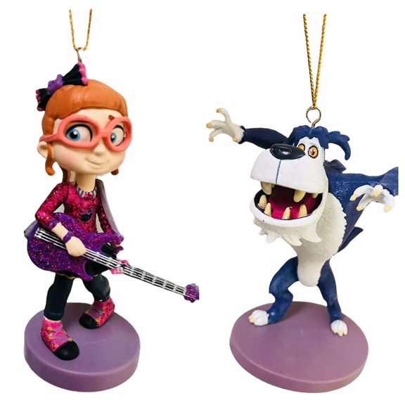 Vampirina Bridget & Wolfie Ornament Figure Christmas Disney Holiday Charm Set 3”