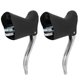 thumbnail image 3 of M Buder Par De Palancas De Freno De Aleación De Aluminio Premium Para Bicicleta De Montaña Y Carretera, Accesorios De Ciclismo Ligeros Y Duraderos, Control De Velocidad Preciso, Negro Plata, 3 of 9