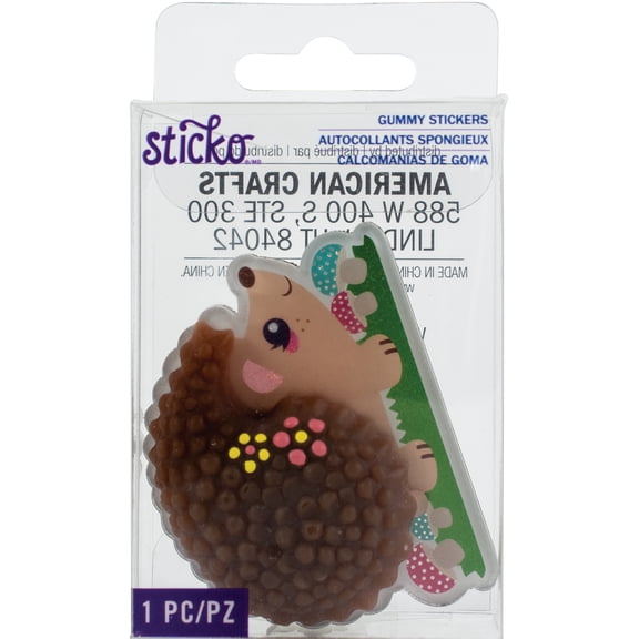Sticko Gummy Stickers-Hedgehog